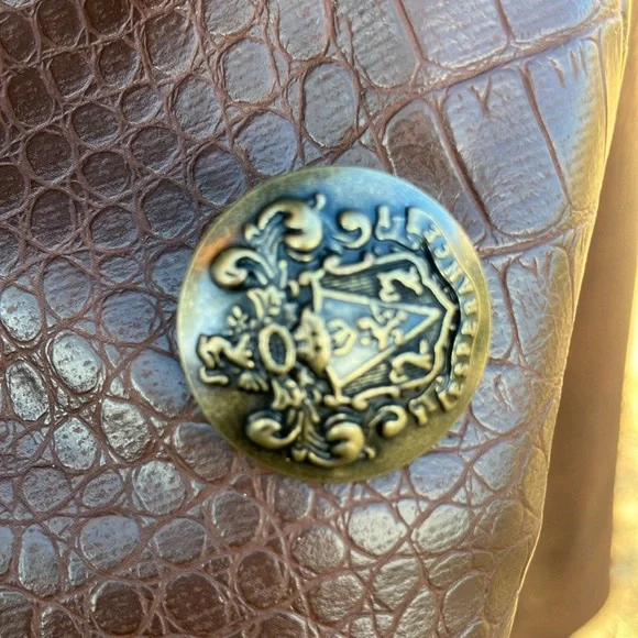 Veronica Beard Croc-Embossed Faux Leather Jacket (Flawed) - Picture 10 of 17